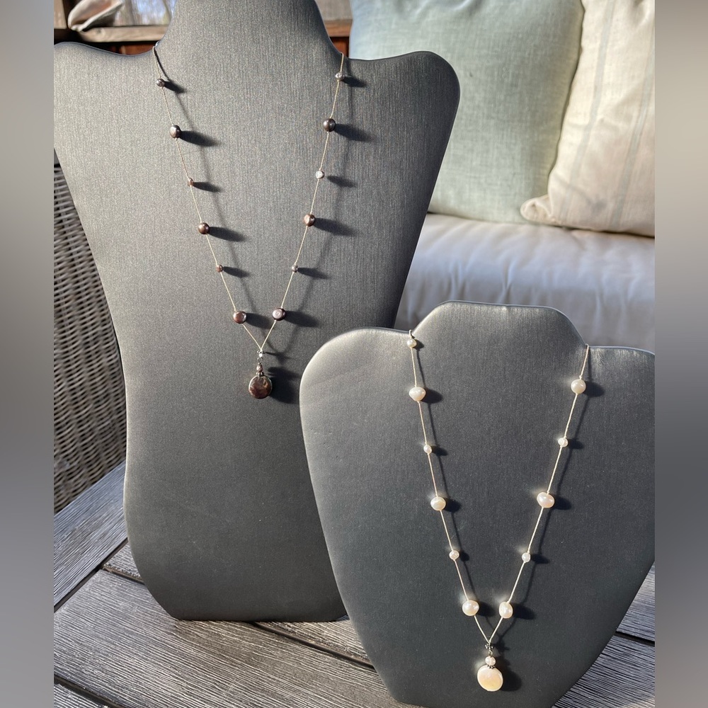 2 Pearl on String Necklaces